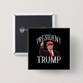 Präsident Donald Trump Red Hat stumbs Button (Vorne & Hinten)