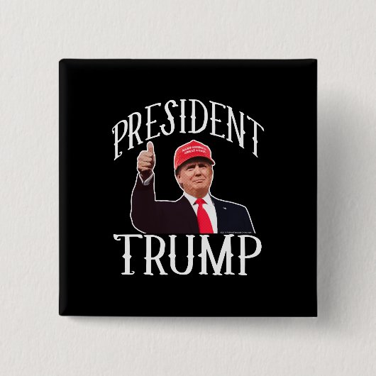 Präsident Donald Trump Red Hat stumbs Button (Vorderseite)