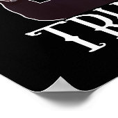 Präsident Donald Trump Red Hat stumbs Poster (Ecke)