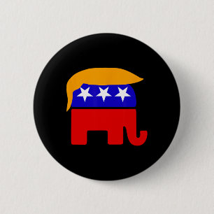 Präsident Donald Trump Republikaner Elephant Hair Button