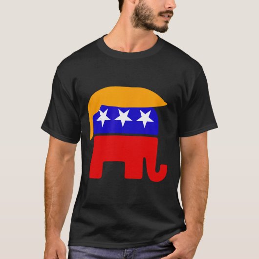Präsident Donald Trump Republikaner Elephant Hair T-Shirt (Vorderseite)