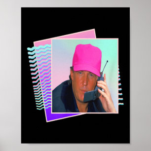 Präsident Donald Trump Retro 80er 90er Jahre Grafi Poster
