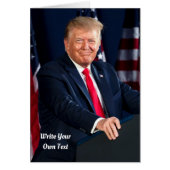 Präsident Donald Trump - Schreiben Sie Ihren eigen (Vorne)