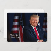 Präsident Donald Trump - Schreiben Sie Ihren eigen (Vorne/Hinten)