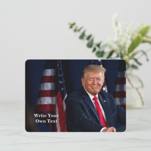 Präsident Donald Trump - Schreiben Sie Ihren eigen (Stehend Vorderseite)