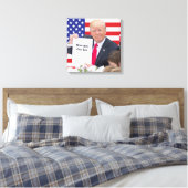 Präsident Donald Trump - Schreiben Sie Ihren eigen Leinwanddruck (Insitu (Schlafzimmer))