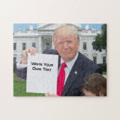 Präsident Donald Trump - Schreiben Sie Ihren eigen Puzzle (Horizontal)