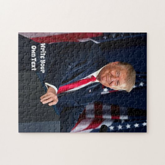Präsident Donald Trump - Schreiben Sie Ihren eigen Puzzle (Horizontal)