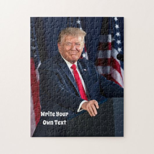 Präsident Donald Trump - Schreiben Sie Ihren eigen Puzzle (Vertikal)