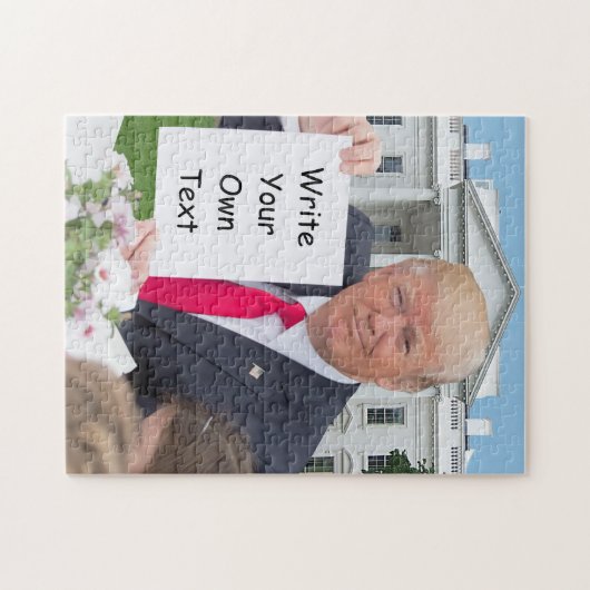 Präsident Donald Trump - Schreiben Sie Ihren eigen Puzzle (Horizontal)