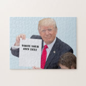 Präsident Donald Trump - Schreiben Sie Ihren eigen Puzzle (Horizontal)