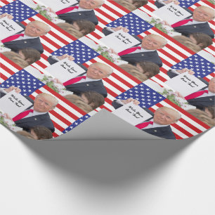 Präsident Donald Trump - schreiben Sie Ihren Geschenkpapier