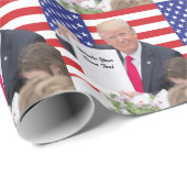 Präsident Donald Trump - schreiben Sie Ihren Geschenkpapier (Rolleneckpunkt)
