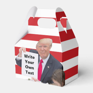 Präsident Donald Trump - schreiben Sie Ihren Geschenkschachtel