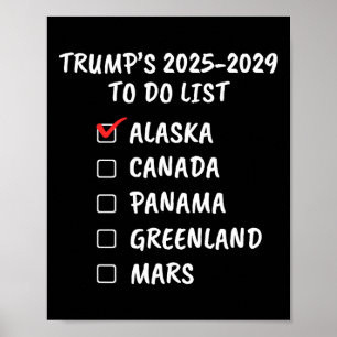 Präsident Donald Trump Spaß für politische Fiktion Poster