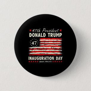 Präsident Donald Trump Tag der Amtseinführung 2025 Button