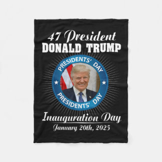 Präsident Donald Trump Tag der Amtseinführung 2025 Fleecedecke