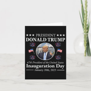 Präsident Donald Trump Tag der Amtseinführung 2025 Karte