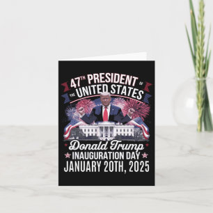 Präsident Donald Trump Tag der Amtseinführung 2025 Karte
