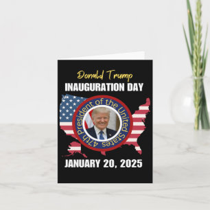 Präsident Donald Trump Tag der Amtseinführung 2025 Karte