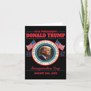 Präsident Donald Trump Tag der Amtseinführung 2025 Karte