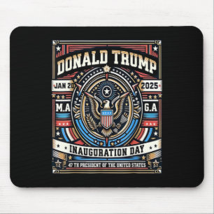 Präsident Donald Trump Tag der Amtseinführung 2025 Mousepad