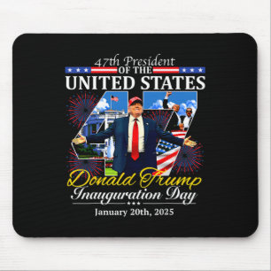 Präsident Donald Trump Tag der Amtseinführung 2025 Mousepad
