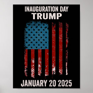 Präsident Donald Trump Tag der Amtseinführung 2025 Poster