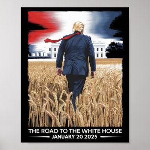 Präsident Donald Trump Tag der Amtseinführung 2025 Poster