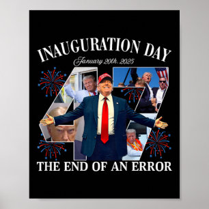 Präsident Donald Trump Tag der Amtseinführung 2025 Poster