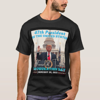 Präsident Donald Trump Tag der Amtseinführung 2025 T-Shirt