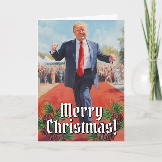Präsident Donald Trump Tanz Weihnachten 2024 (Vorderseite)