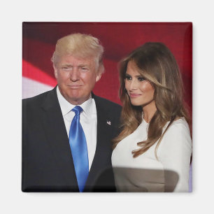 PRÄSIDENT DONALD TRUMP U. MELANIA MAGNET