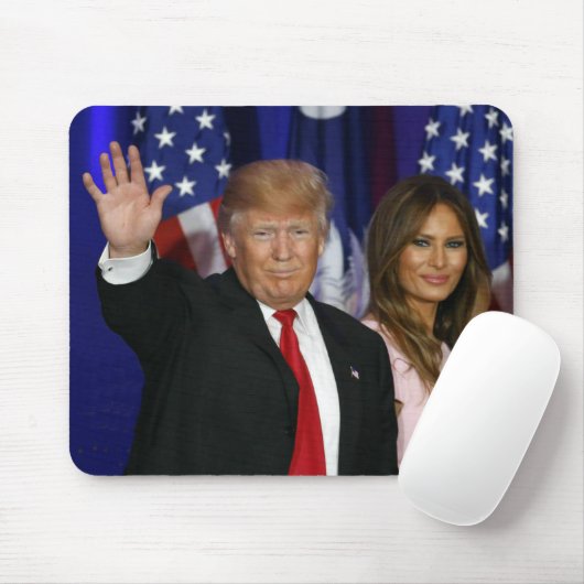 PRÄSIDENT DONALD TRUMP U. MELANIA MOUSEPAD (Mit Mouse)