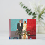 Präsident Donald Trump und Melania Foto Postkarte (Stehend Vorderseite)