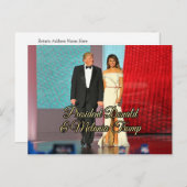 Präsident Donald Trump und Melania Foto Postkarte (Vorne/Hinten)