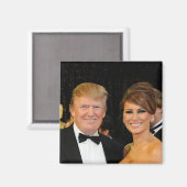 PRÄSIDENT DONALD TRUMP UND MELANIEN MAGNET (Vorderseite/Rückseite)