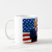 Präsident Donald Trump USA Flag Coffee Drink Tasse (Links)