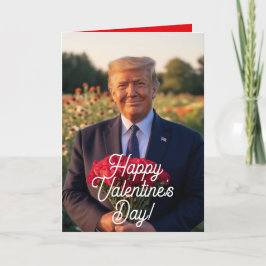 Präsident Donald Trump Valentinstag Card 2025 Feiertagskarte