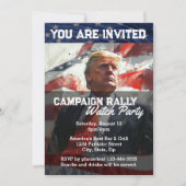 Präsident Donald Trump Wahlkampagne Party Custom b Einladung (Vorderseite)