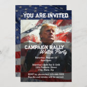 Präsident Donald Trump Wahlkampagne Party Custom b Einladung (Vorne/Hinten)