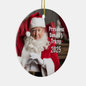 Präsident Donald Trump Weihnachten 2024 Keramik Ornament (Rechts)