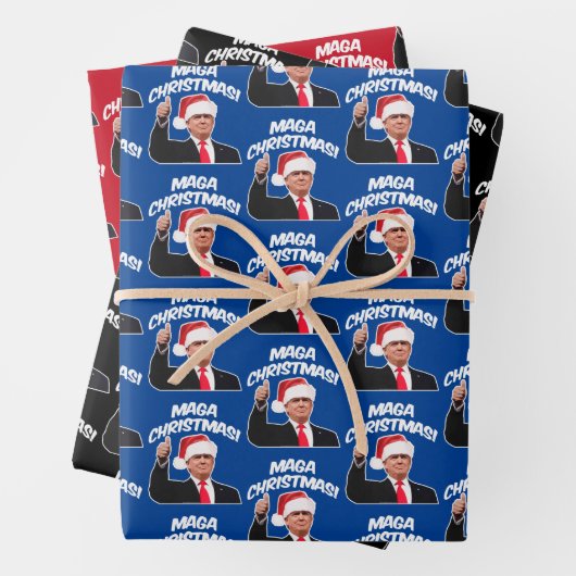 Präsident Donald Trump: Weihnachten Geschenkpapier Set (Beispiel)