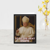 Präsident Donald Trump wird der nächste Papst Karte (Gelbe Blume)