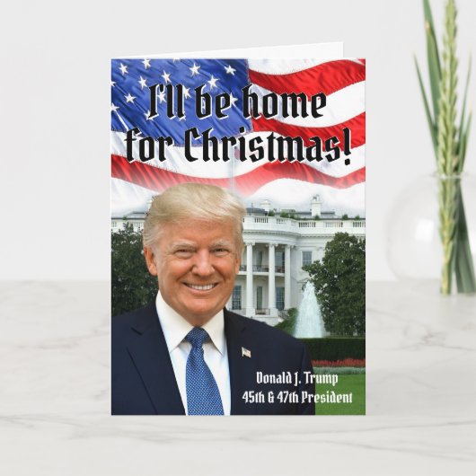 Präsident Donald Trump Zuhause zu Weihnachten 2024 (Vorderseite)