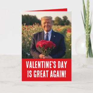 Präsident Donald Trump zum Großen Valentinstag 202 Feiertagskarte