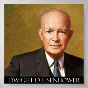 Präsident Dwight D. Eisenhower Fine Art on Leinwan Poster