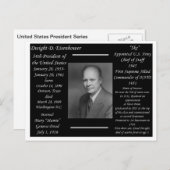 Präsident Dwight Eisenhower Postkarte (Vorne/Hinten)
