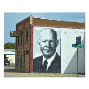 Präsident Eisenhower Mural, Abilene, Kansas Fotodruck