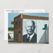 Präsident Eisenhower Postkarte (Vorne/Hinten)